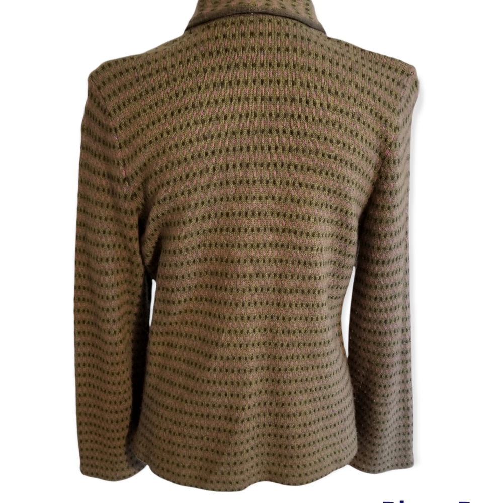 Beautiful Boho Sweater Jacket By Sigrid Olsen Sz L - image 4